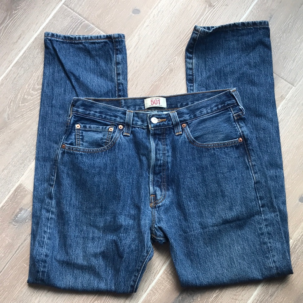 Levi’s 501 Straight Leg Button Fly Jeans